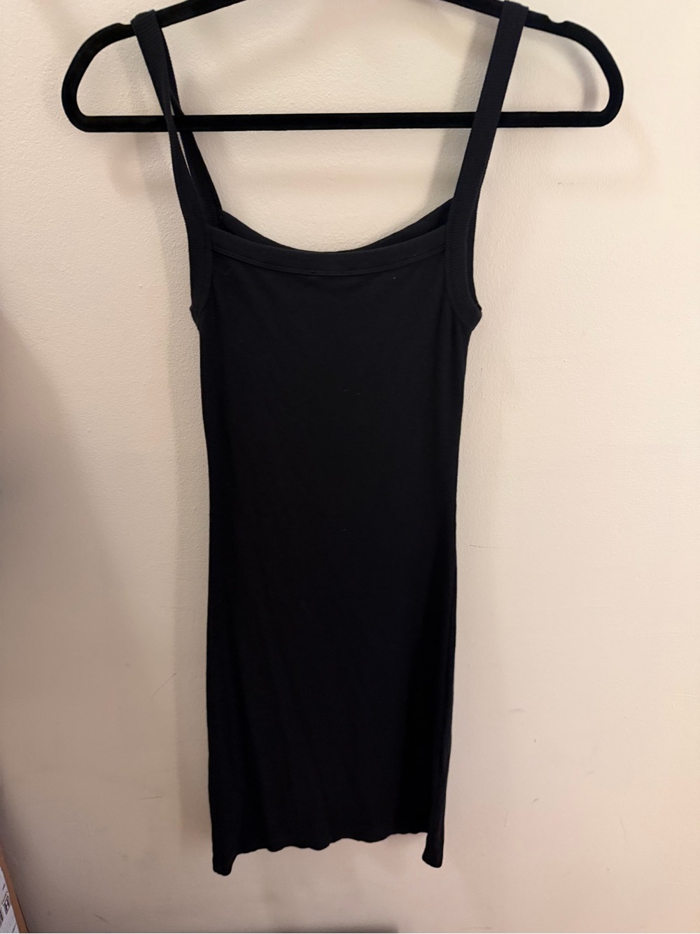 Aritzia Classic Black Tank Bodycon Dress